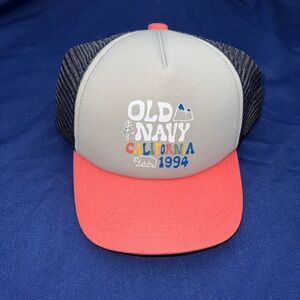 Old Navy Kids' Coral and Gray Trucker Cap